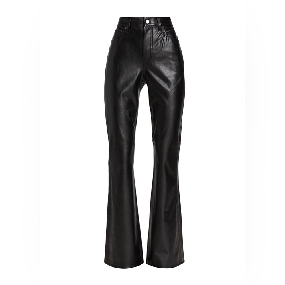 Veronica Beard Beverly Faux leather flare pants